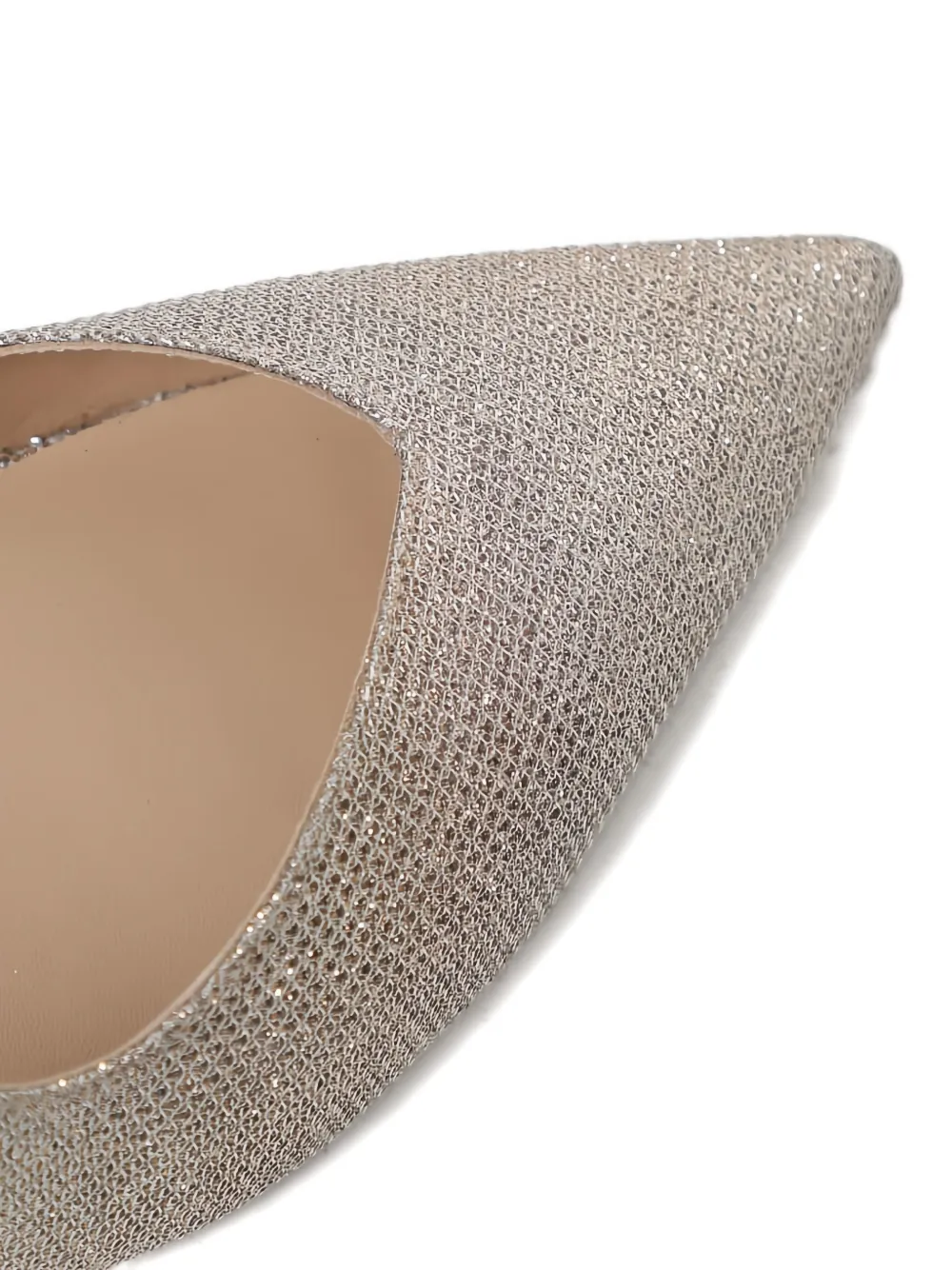 Stuart Weitzman Pointed Slingback Pumps In Silver