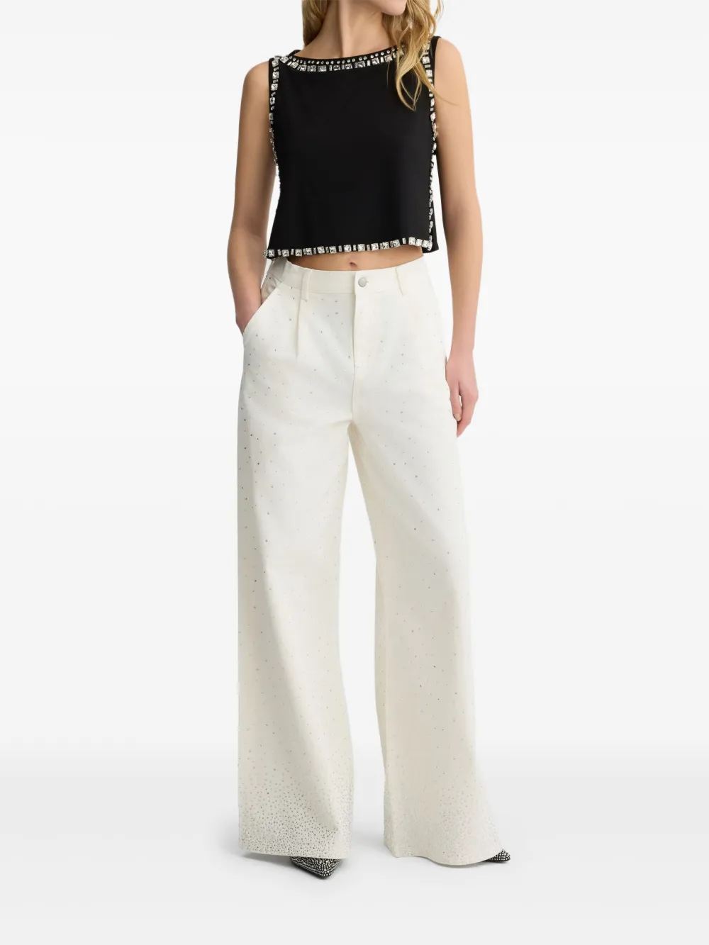 liujo LIU JO Jeans met stras - Wit