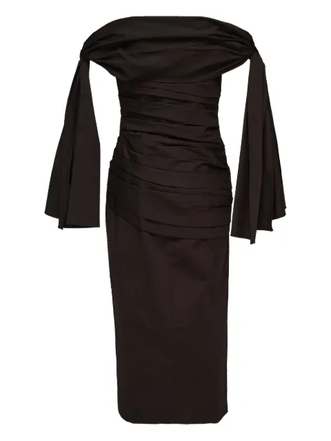 Carolina Herrera ruched off-shoulder dress