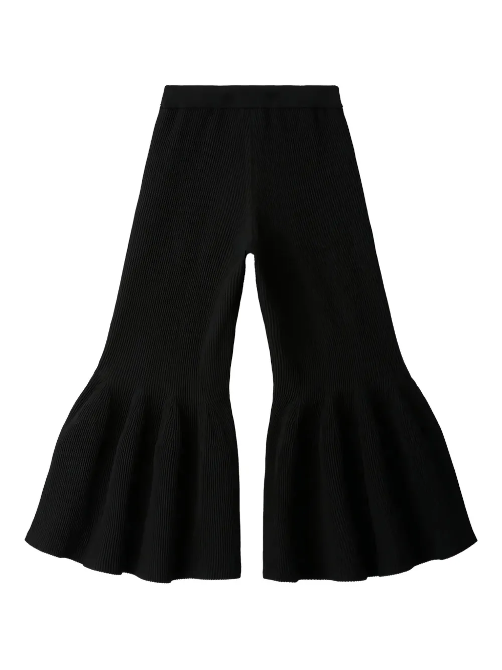 Cfcl Ribbed-flared Trousers In Black