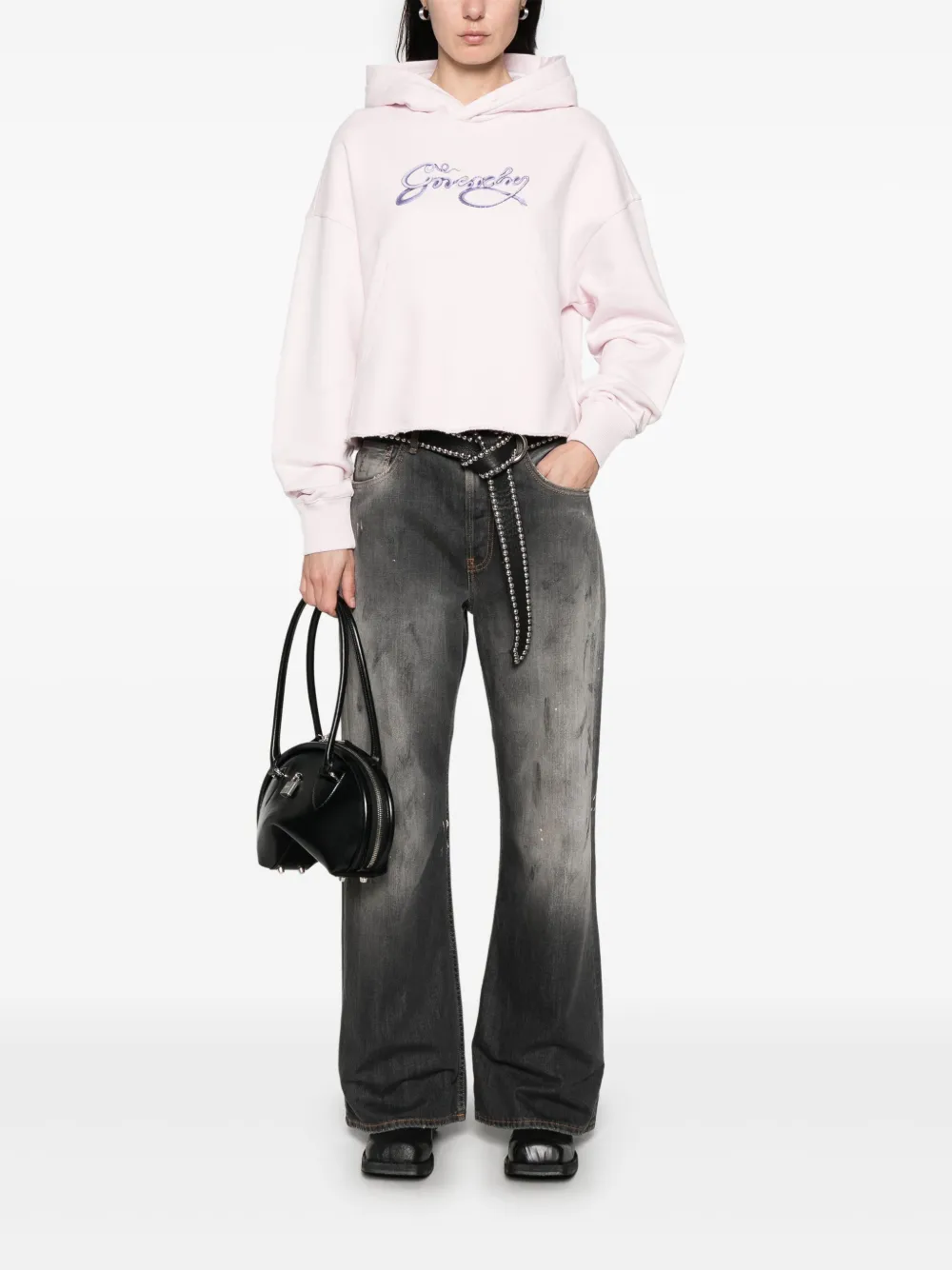 Givenchy Hoodie met logoprint - Roze