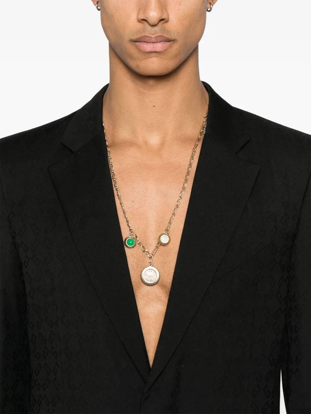 Givenchy Blazer met monogram en 72-jacquard Zwart