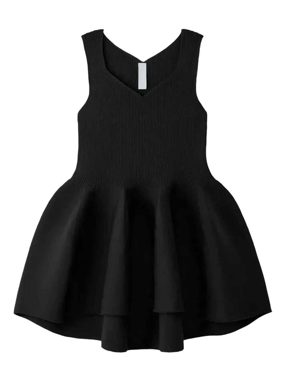 CFCL Pottery ribbed peplum top | negro | Image 1