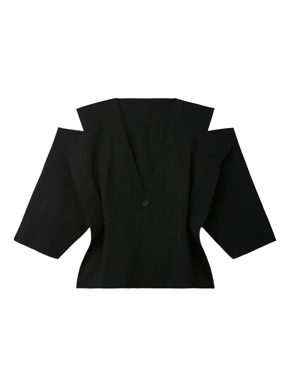 Cfcl Cold-shoulder Button Jacket In Black