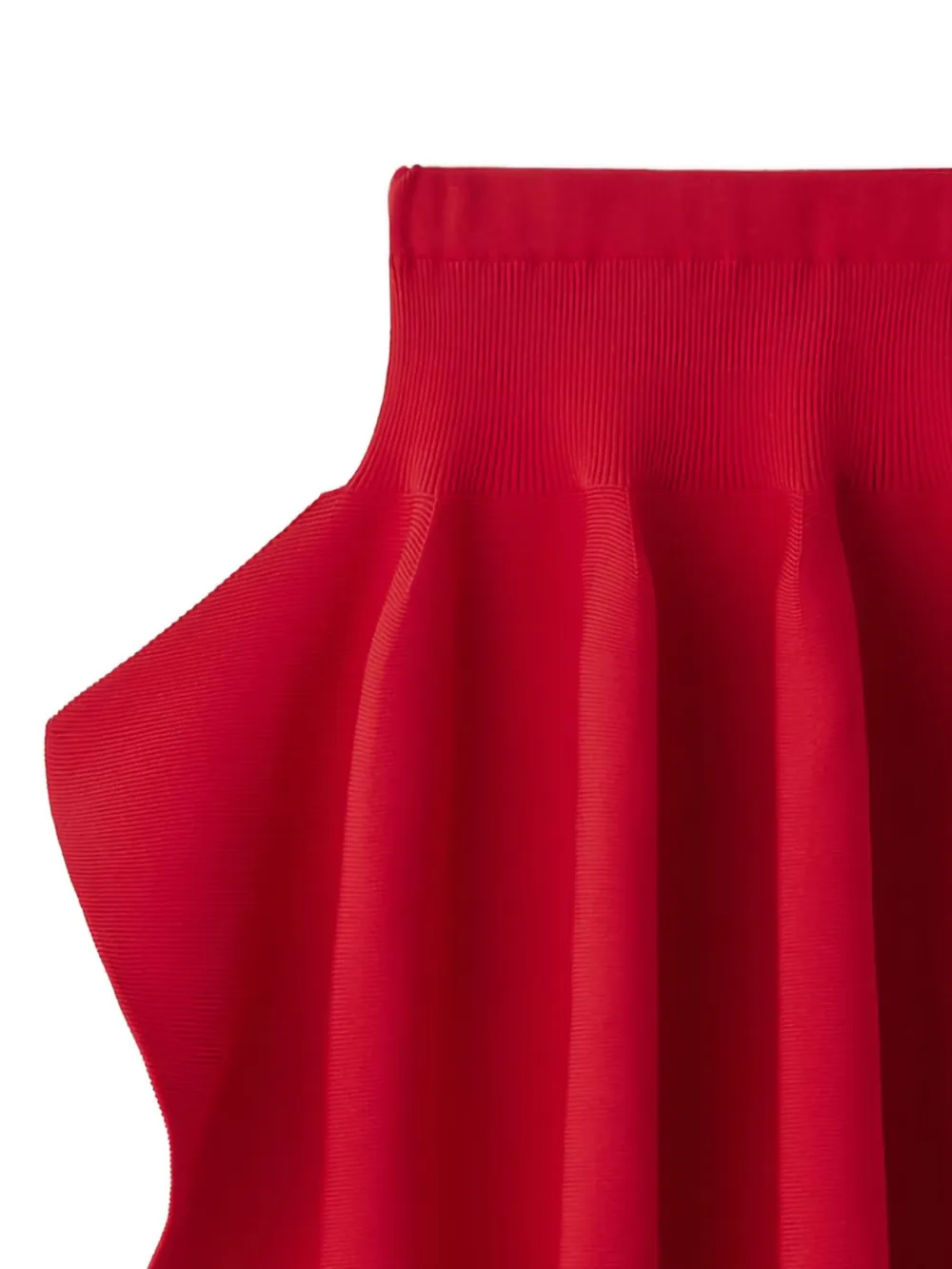 CFCL Geribbelde gedrapeerde rok - Rood