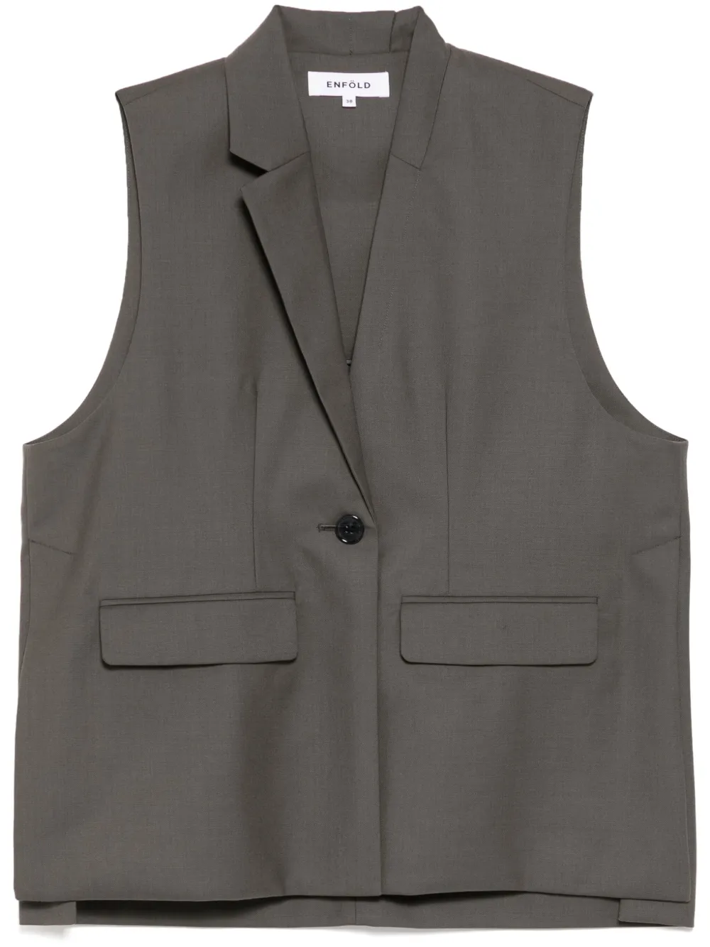 wide tailored waistcoat