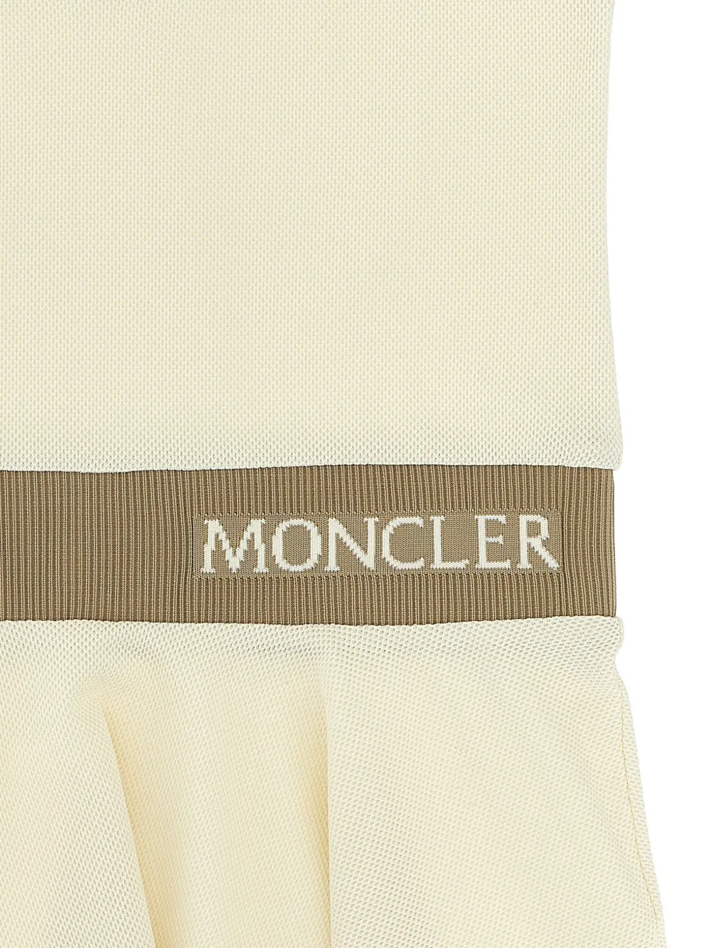 Moncler Enfant Piqué jurk Wit