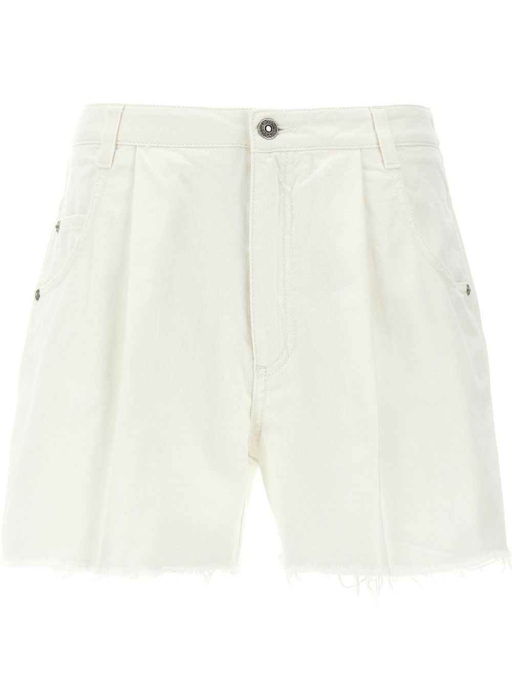 Ermanno Scervino Cotton Shorts In 白色