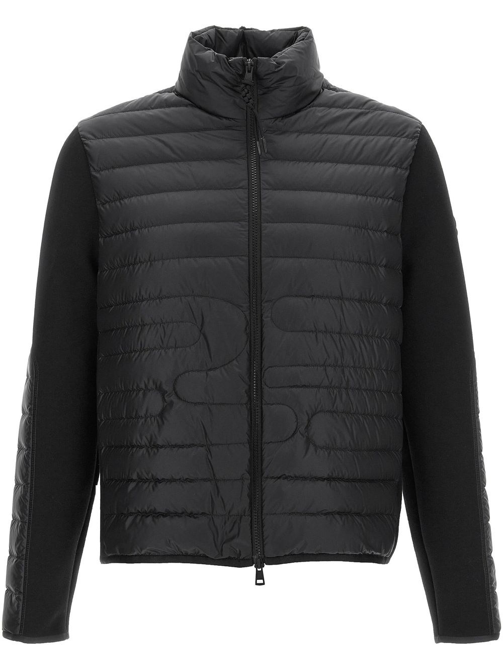 Moncler logo-patch jacket - Black