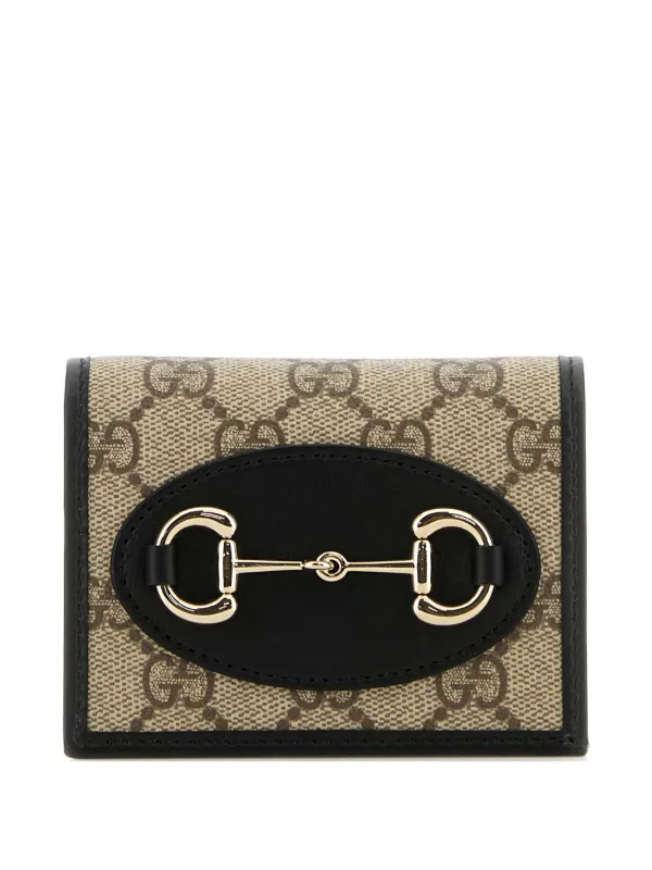 Gucci GG Supreme Horsebit 1955 Wallet Neutrals FARFETCH GR