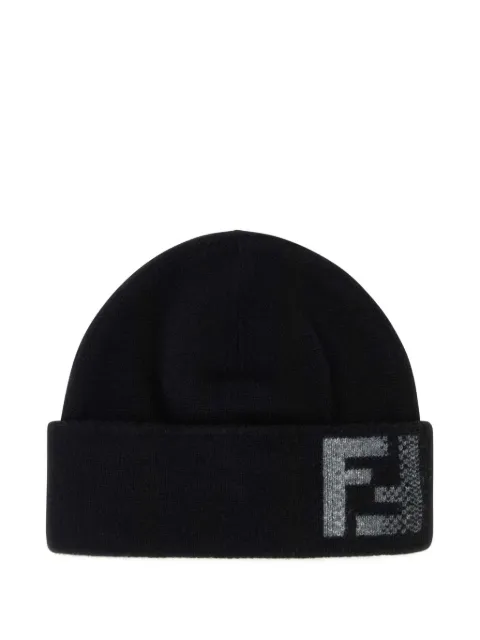 FENDI gorro con logo FF en jacquard