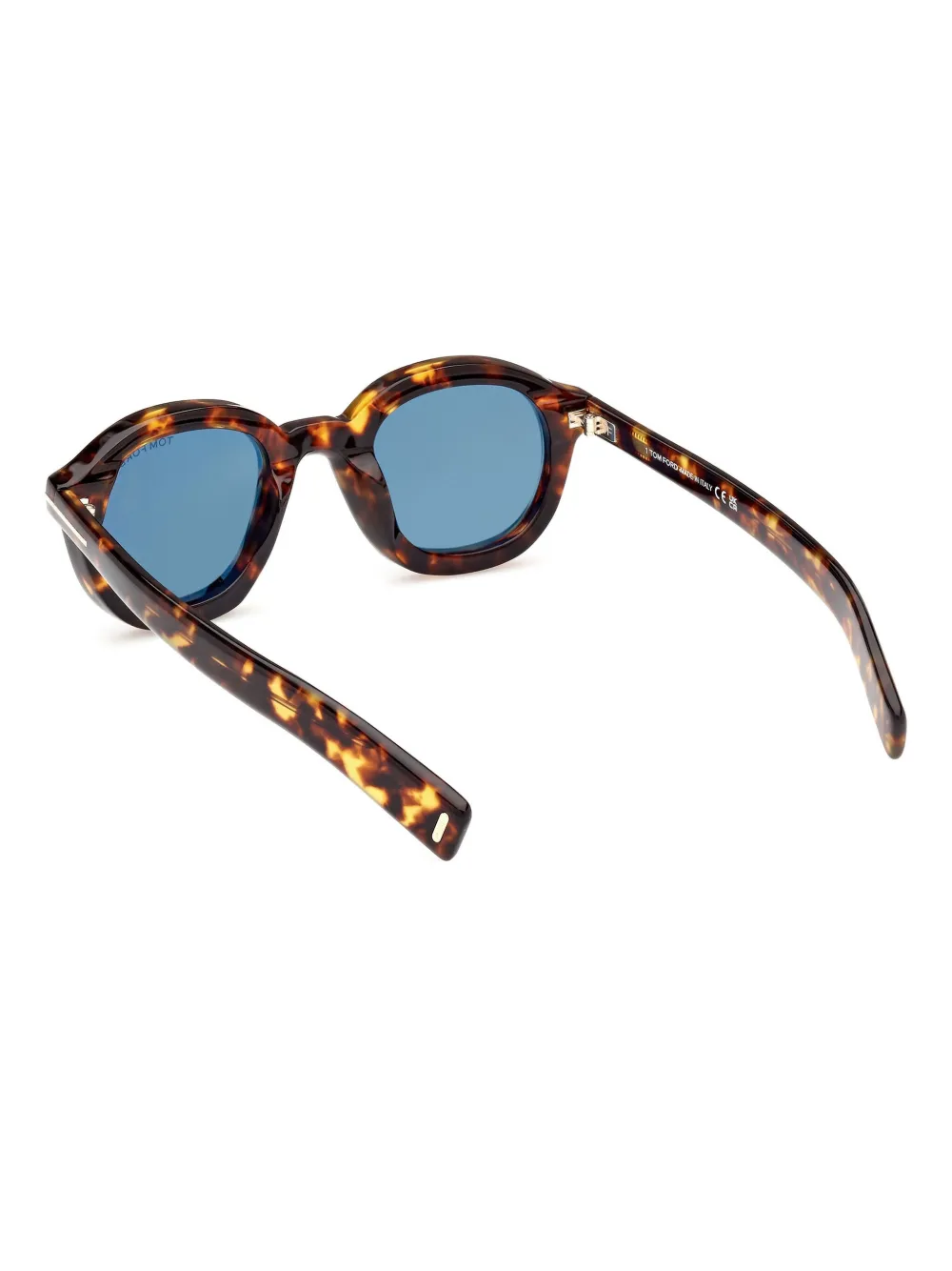 TOM FORD Eyewear Zonnebril met rond montuur Bruin