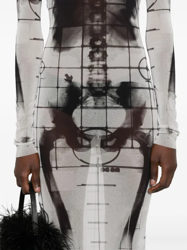 Jean Paul Gaultier Squeletor Maxi Dress | White | FARFETCH