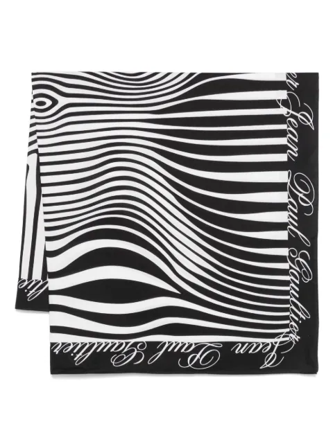 Jean Paul Gaultier Mariniere body morphing-printed pareo
