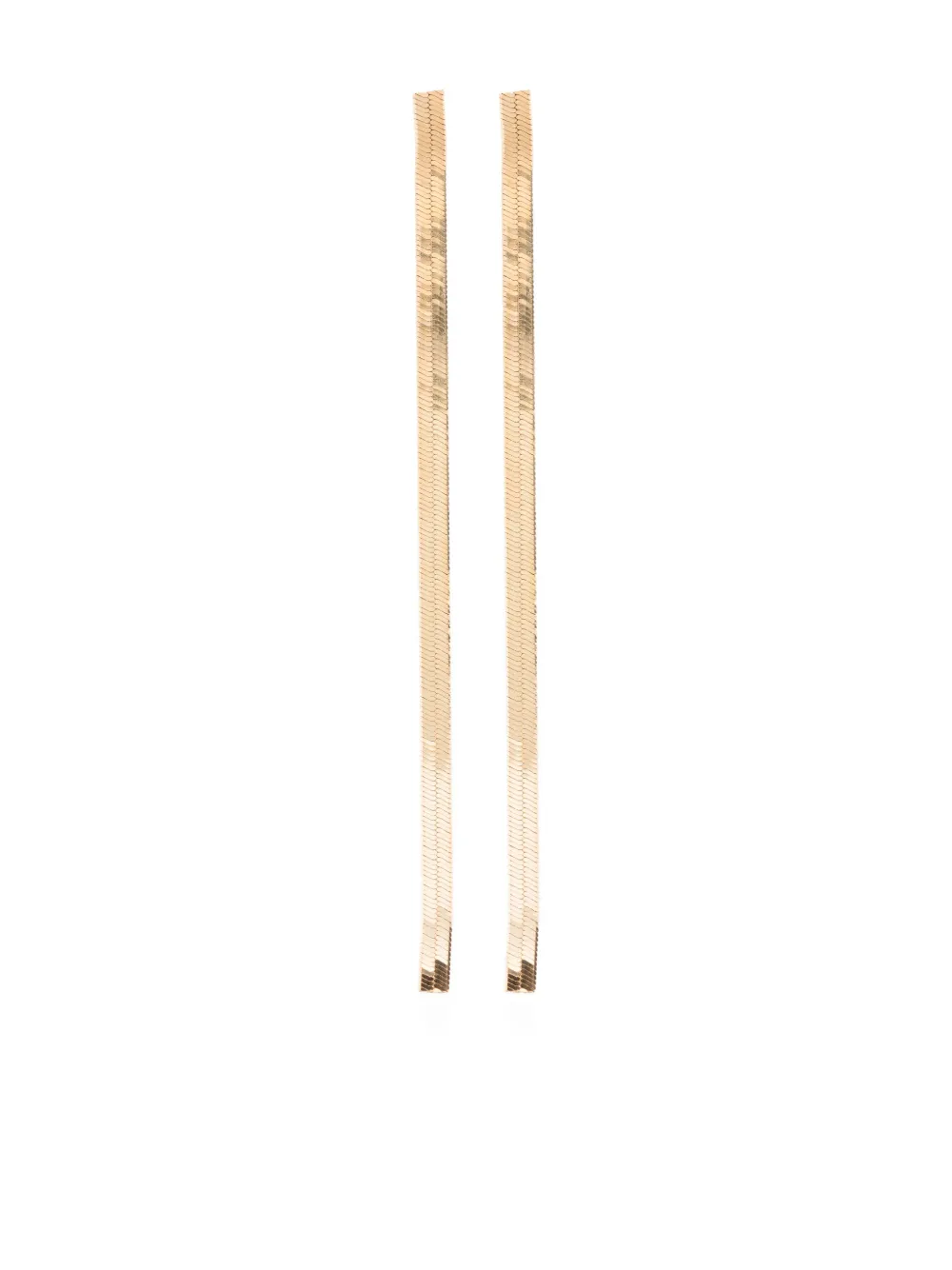 Saskia Diez snake chain earrings | Gold | Image 1