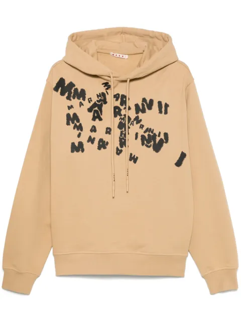 Marni hoodie con logo estampado
