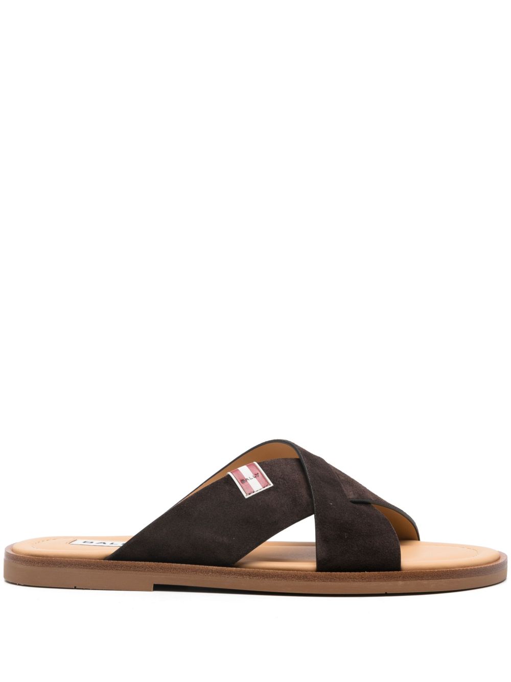 Bally leather slides Brown