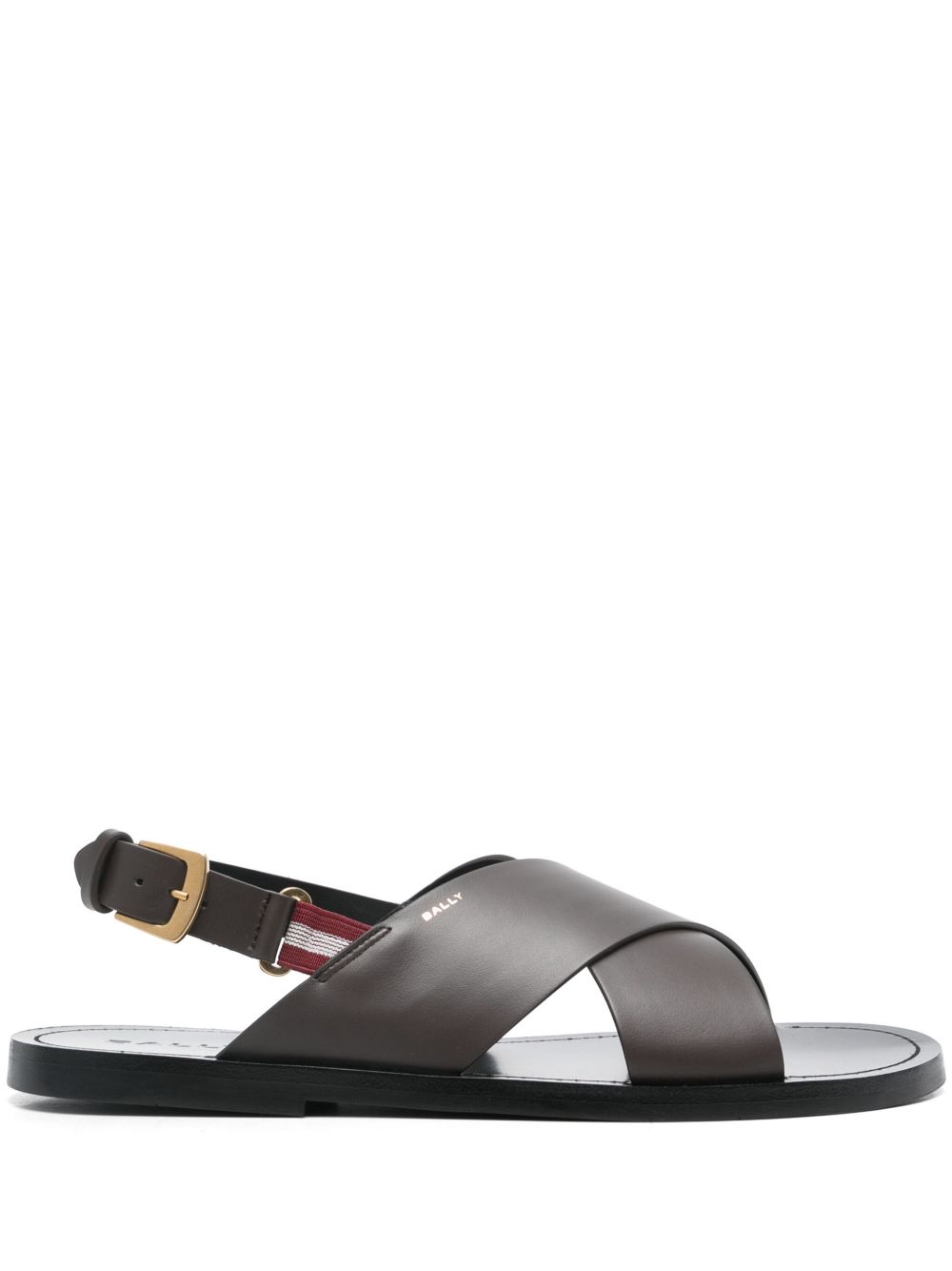 Bally Leren sandalen Bruin