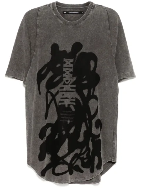 Julius JD T-Shirt mit Graffiti-Print