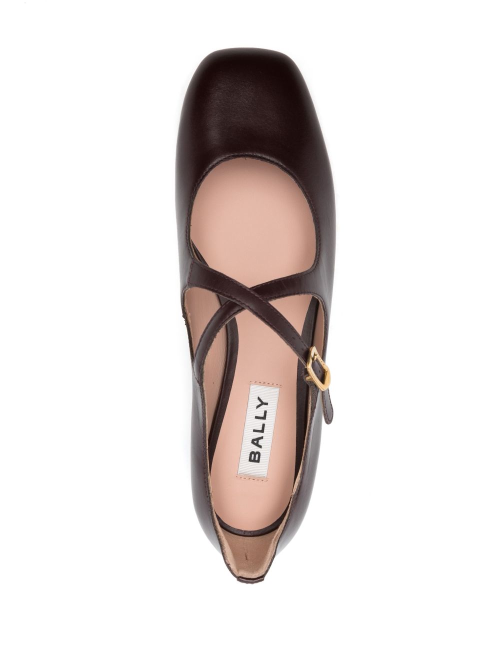 BALLY LEATHER BALLERINA SHOES