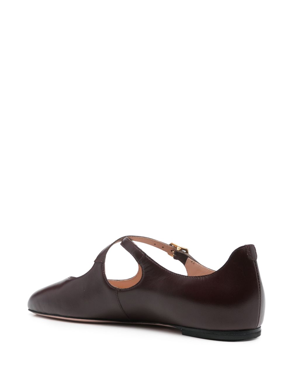 Bally Leren ballerina's Bruin