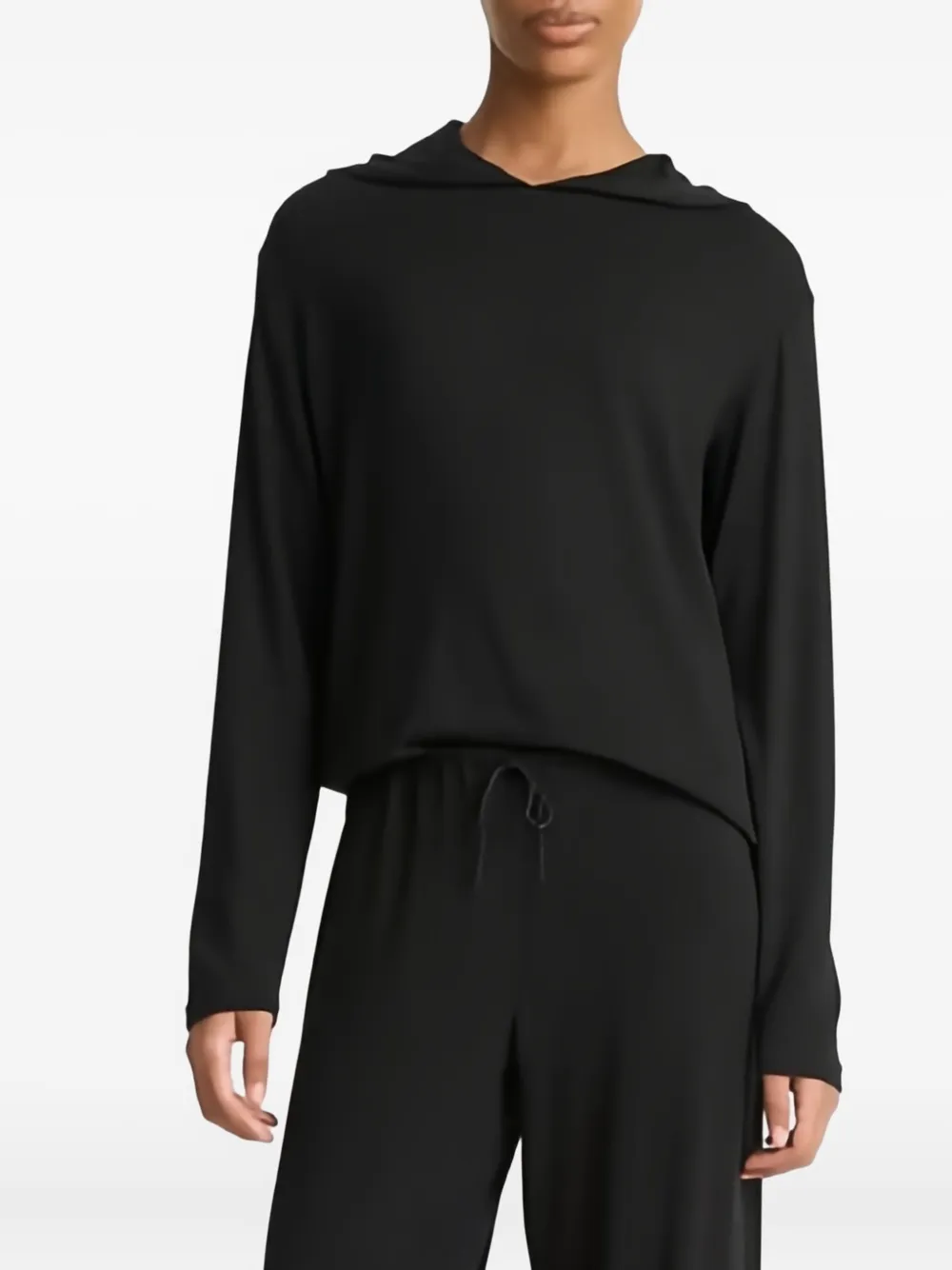 Vince Set top e pantaloni a gamba ampia - Nero