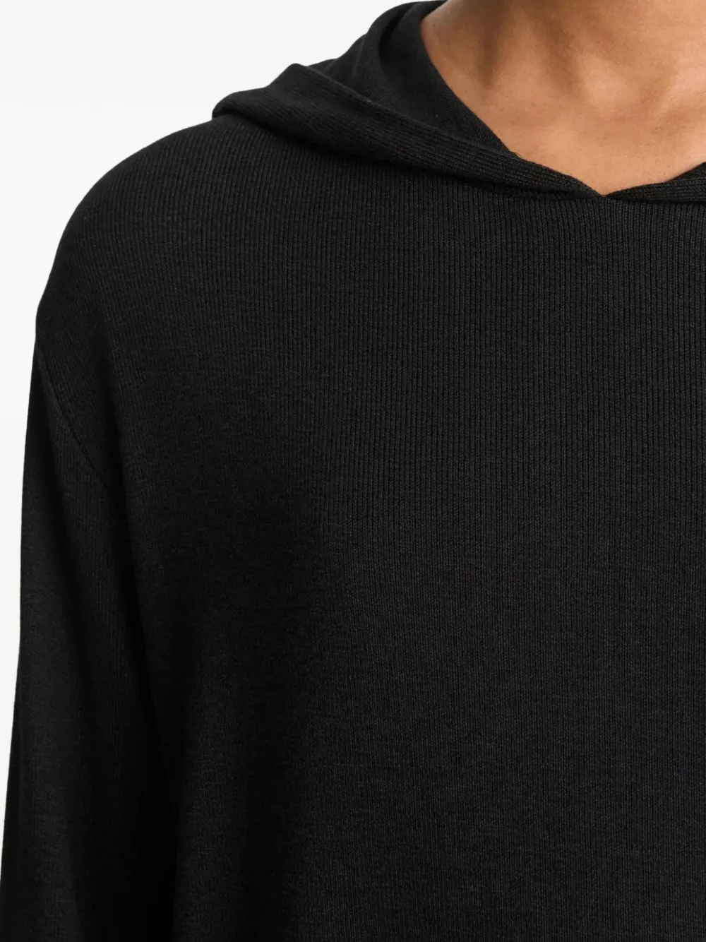 Vince Top en broek met wijde pijpen en capuchon Zwart