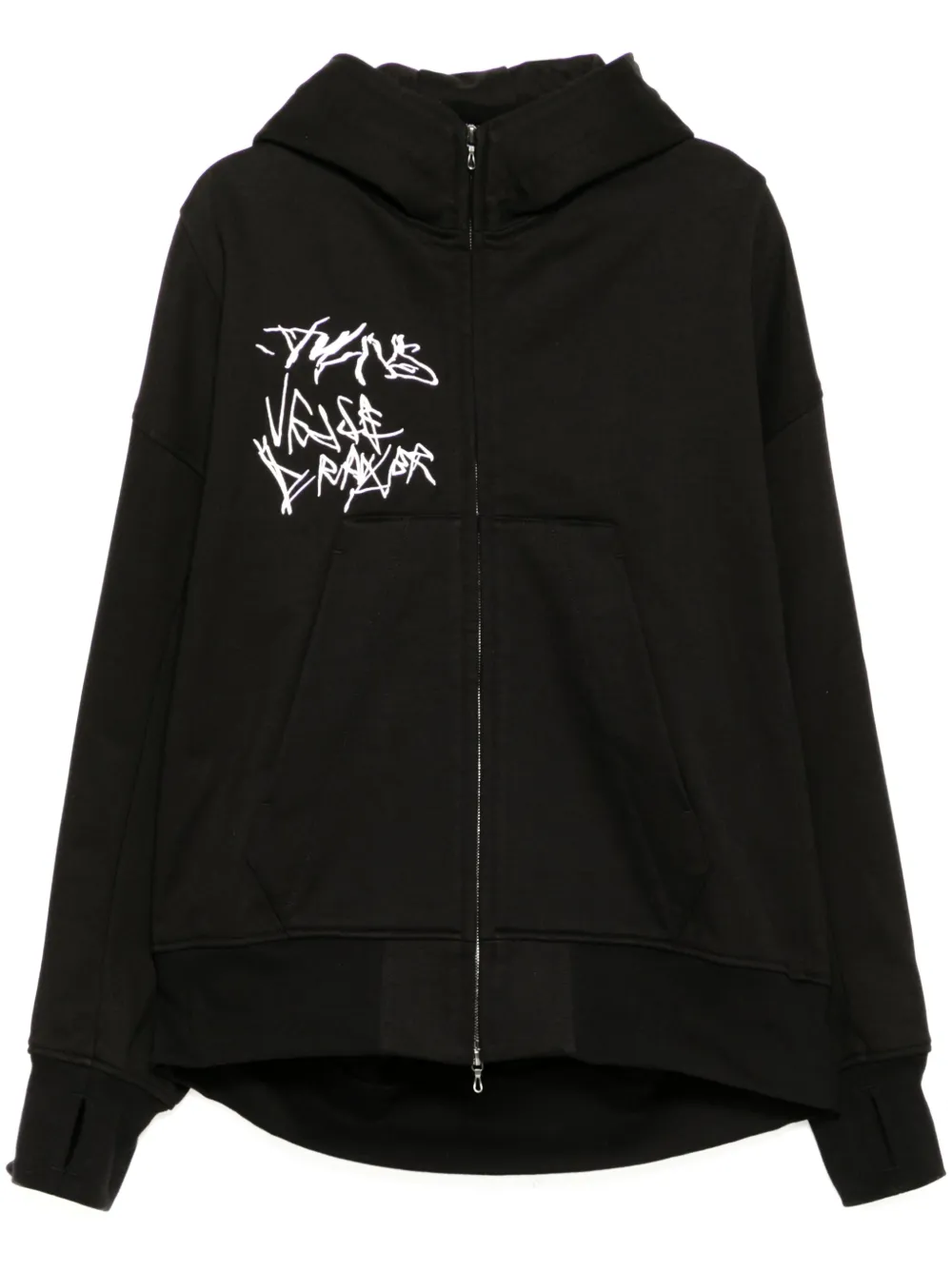 graphic-print hoodie