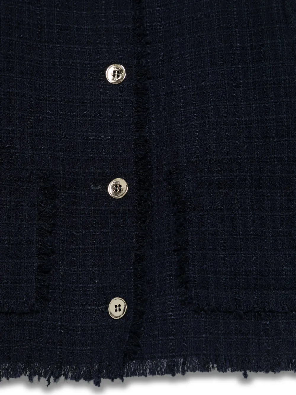 Il Gufo Tweed jack Blauw