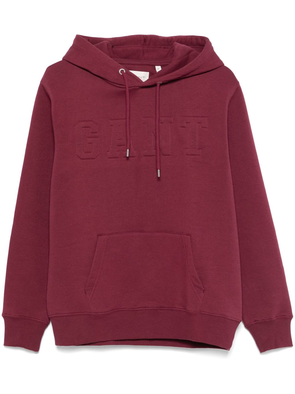 GANT EMBOSSED-LOGO HOODIE