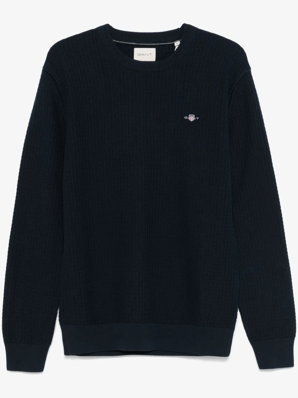 Gant Pullover in Waffelstrick | Blau | Image 1