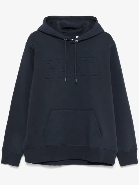 Gant embossed-logo hoodie
