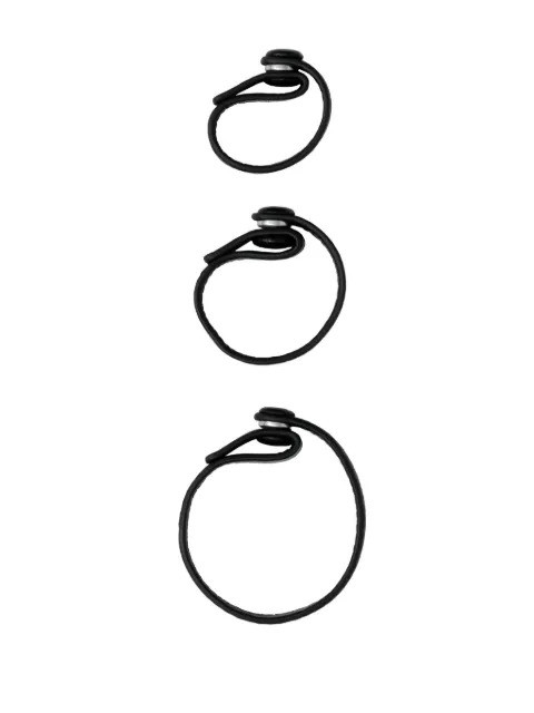 Yu Mei leather cable ties (set of three) 