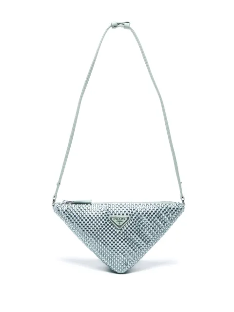 Prada Pre-Owned 2022 Crystal Triangle shoulder bag