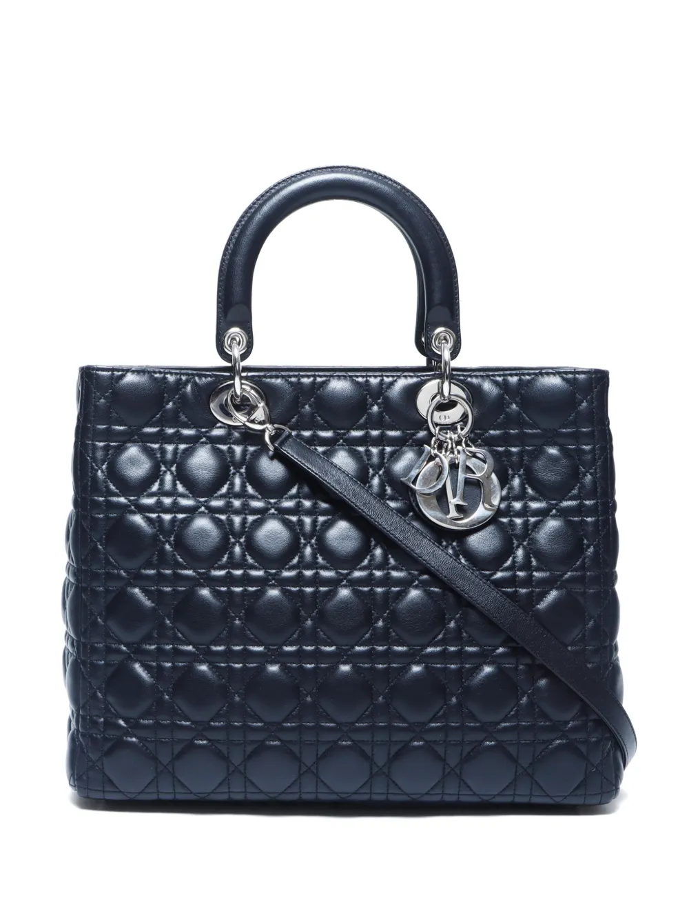 Christian Dior Pre-Owned 2000s レディ ディオール ハンドバッグ L - ブラック Christian Dior Pre-Owned 2000s レディ ディオール ハンドバッグ L - ブラック
