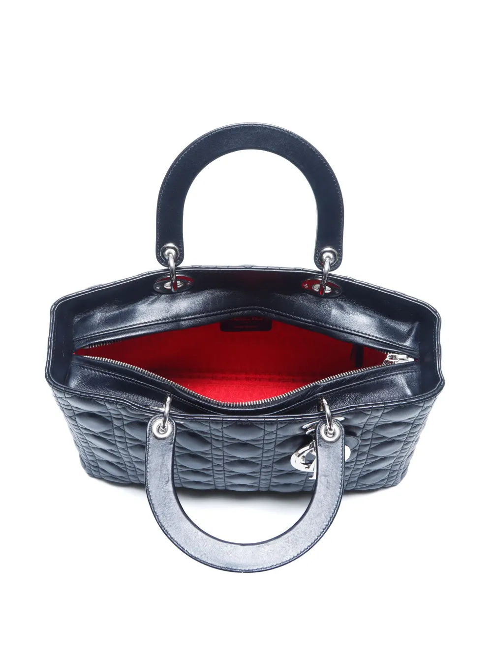 Pre-owned Dior 2000s Large Lady  Tote Bag In Black