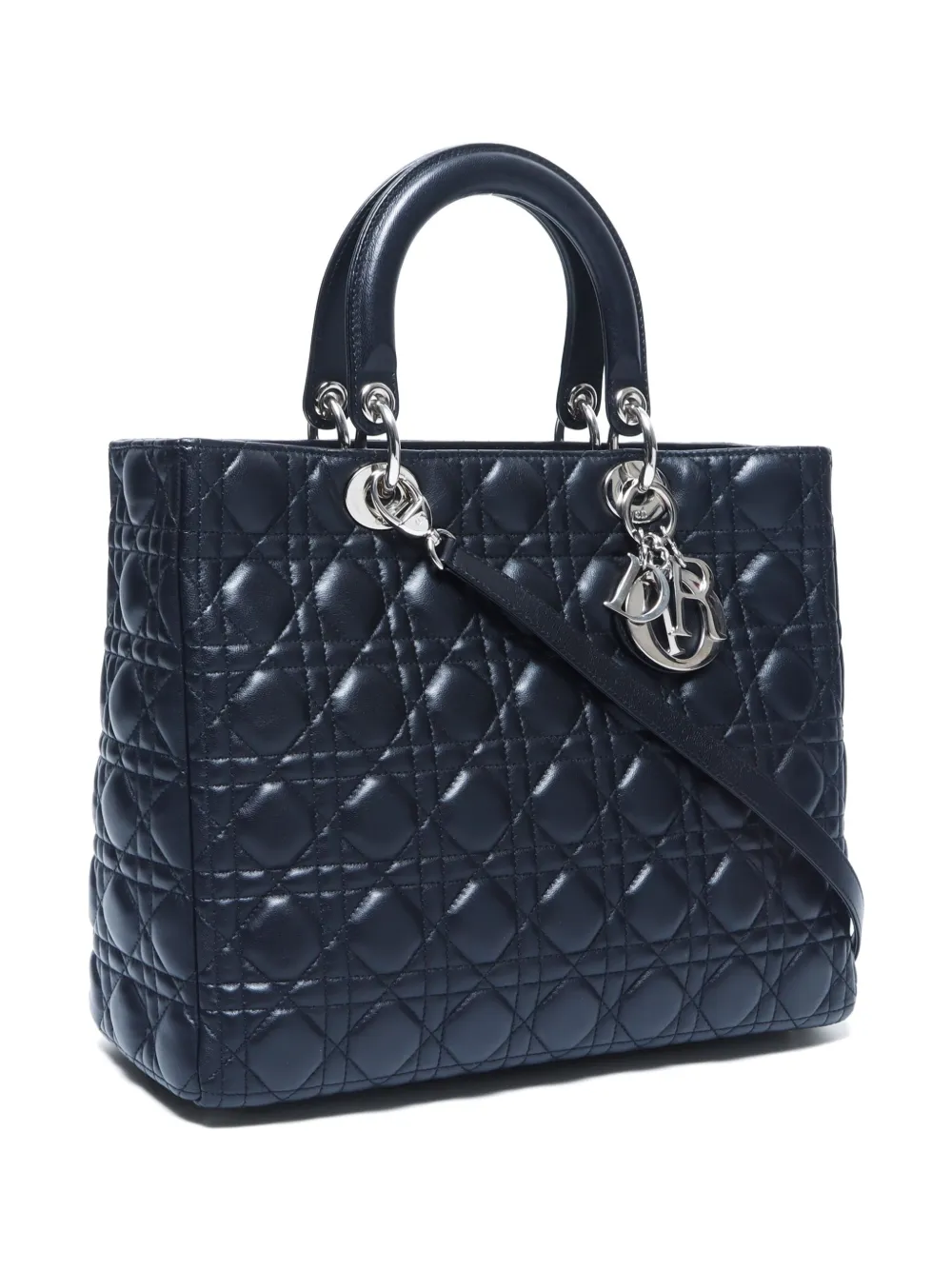 Pre-owned Dior 2000s Large Lady  Tote Bag In Black