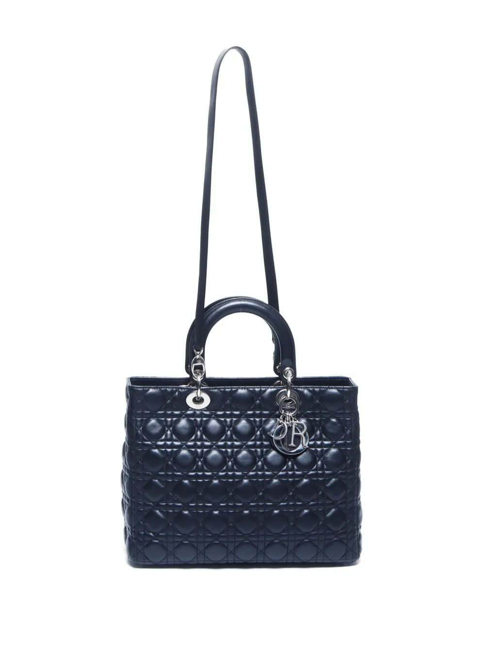 Pre-owned Dior 2000s Large Lady  Tote Bag In Black