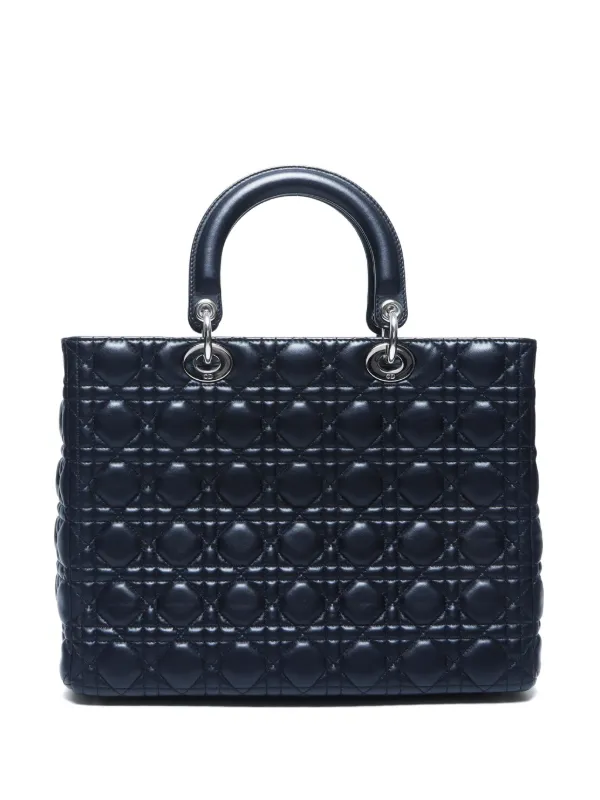 Christian Dior Pre-Owned 2000s Large Lady Dior Tote Bag | Black