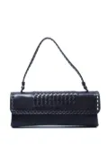 Bottega Veneta Pre-Owned 2000s Intrecciato-panel shoulder bag - Black