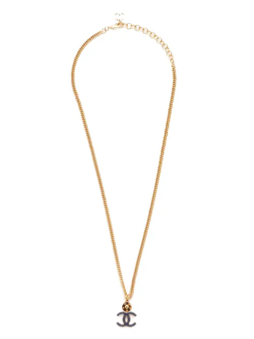 Collier à logo CC (2024) - CHANEL Pre-Owned - Modalova