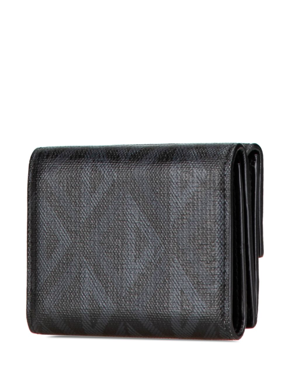 Christian Dior Pre-Owned 2000-2024 CD Diamond Coated Canvas Trifold Wallet small wallets - Black