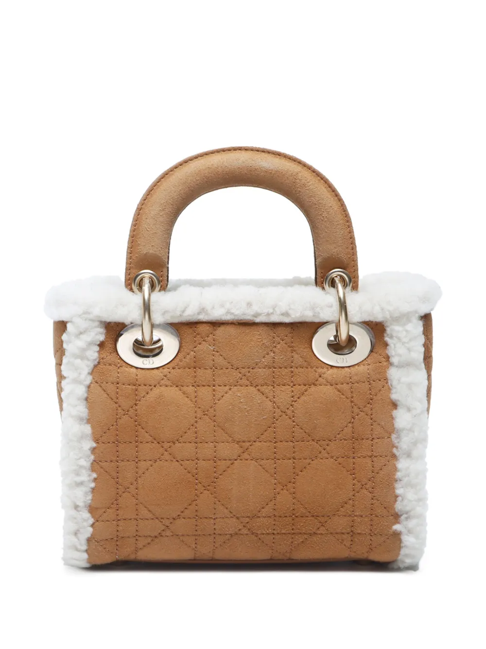Christian Dior Pre-Owned 2020s Lady Dior kleine schoudertas - Beige