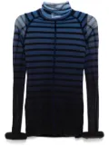 Jean Paul Gaultier 3D striped top - Blue