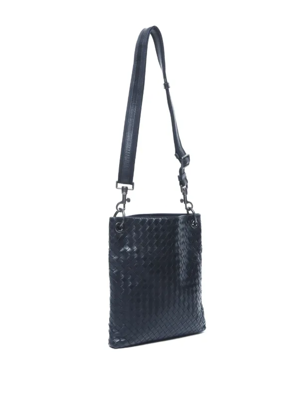 バッグ 00s archive BOTTEGA VENETA leather bag Bottega Veneta Pre-Owned 2000s Intrecciato Cross Body Bag