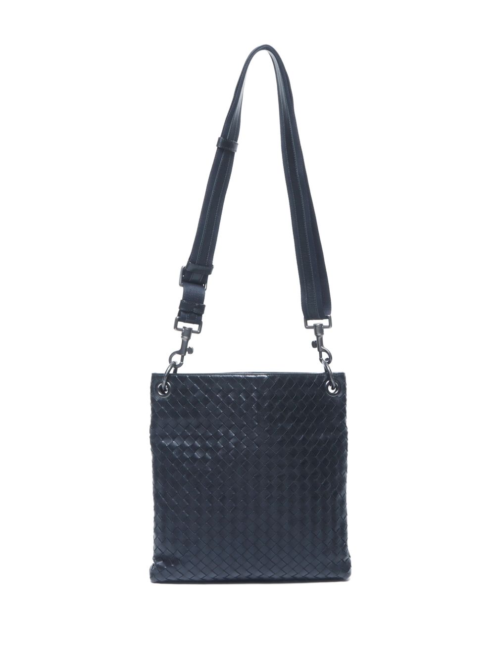 Bottega Veneta Pre-Owned 2000s Intrecciato crossbodytas - Zwart