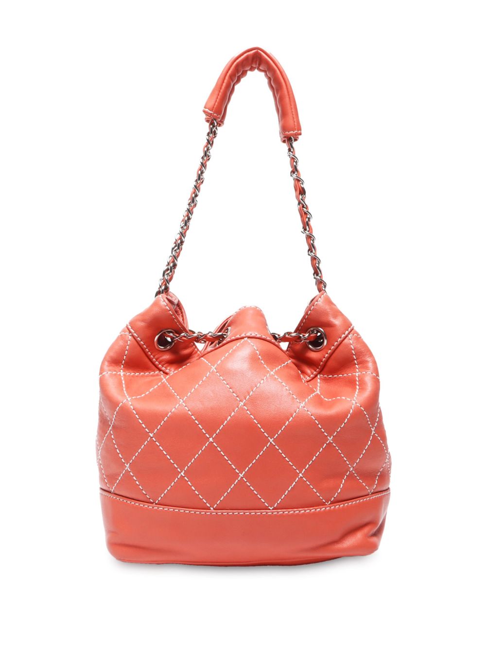 CHANEL Pre-Owned 2005-2006 WildStitch Chain bucket-tas - Roze