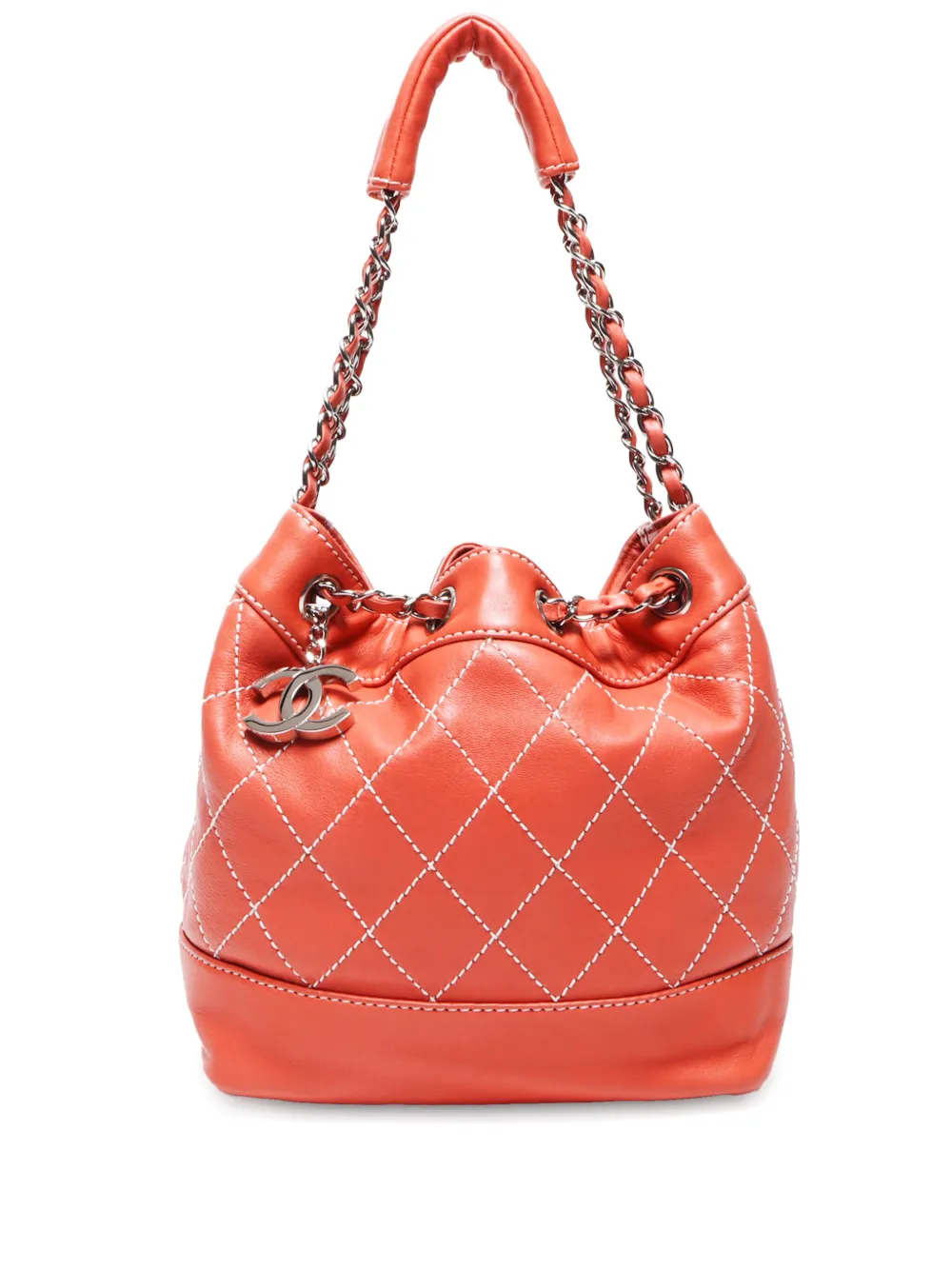 CHANEL Pre-Owned 2005-2006 ワイルドステッチ バケットバッグ - ピンク CHANEL Pre-Owned 2005-2006 ワイルドステッチ バケットバッグ - ピンク