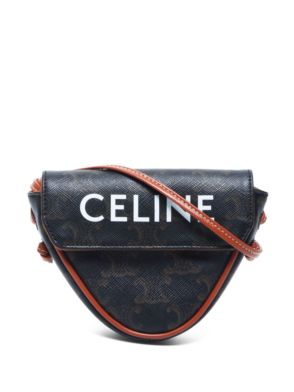 Céline Pre-Owned 2020s small triangle shoulder bag - Brown