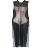 IA LONDON graphic-print dress - Black